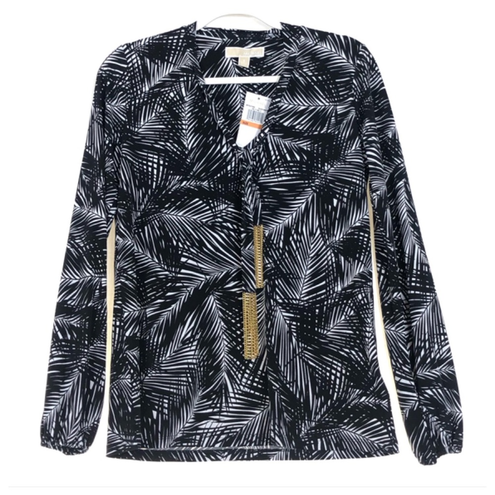 Michael Kors Women’s Black/White Blouse Size S